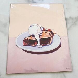 Cherry Pie A La Mode Ice Cream print - brand new, 8" x 10"